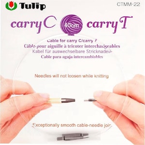 Tulip Cables for Knitting Needles CarryC and CarryT 16" 24" 32" 40"