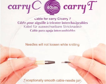 Tulip Cables for Knitting Needles CarryC and CarryT 16" 24" 32" 40"
