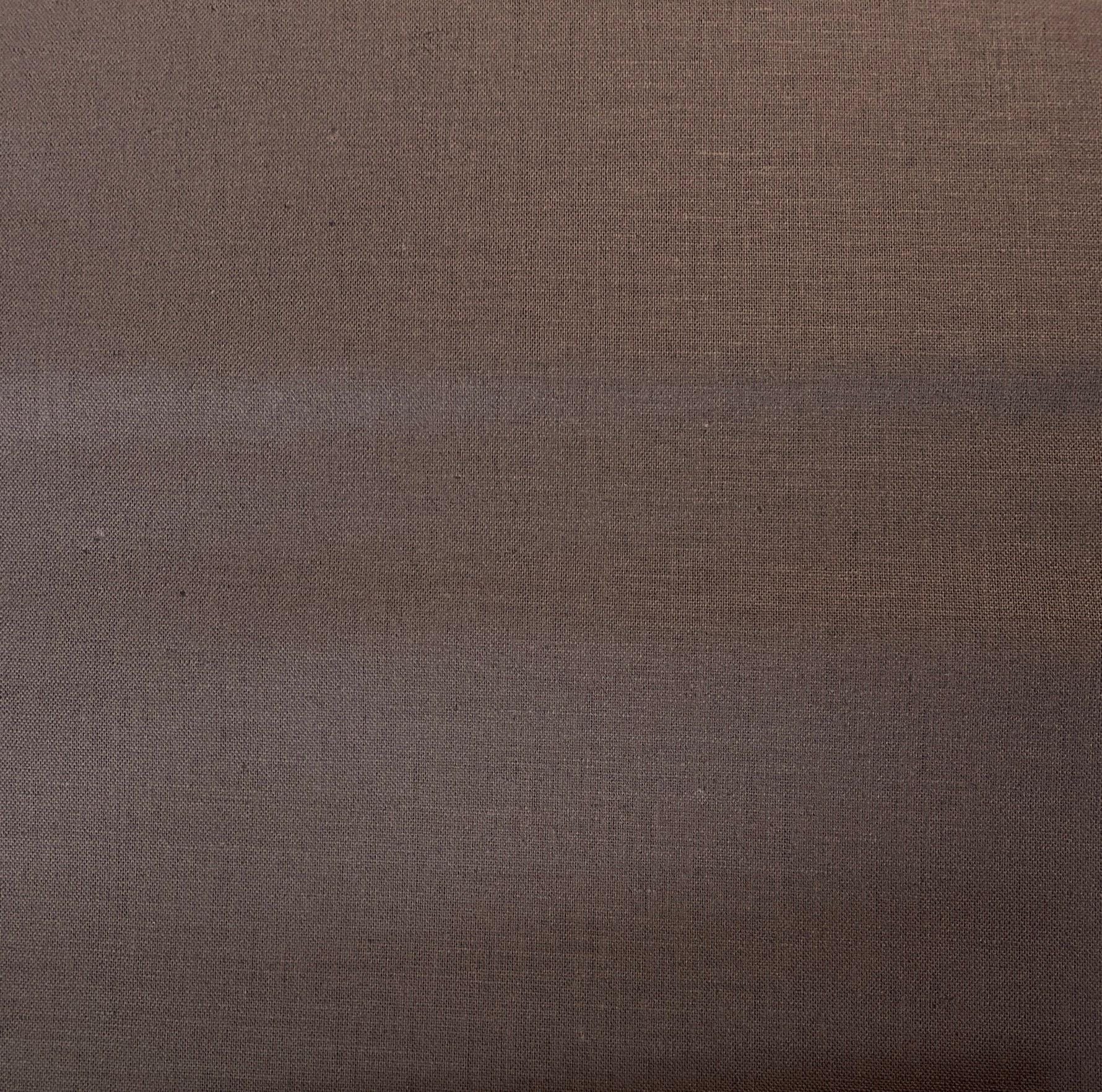 小物 NIMNIMDUAI THICK LINEN SOLID 9 Koizumi Momen-t Solids in Cocoa Brown Cotton Linen Fabric