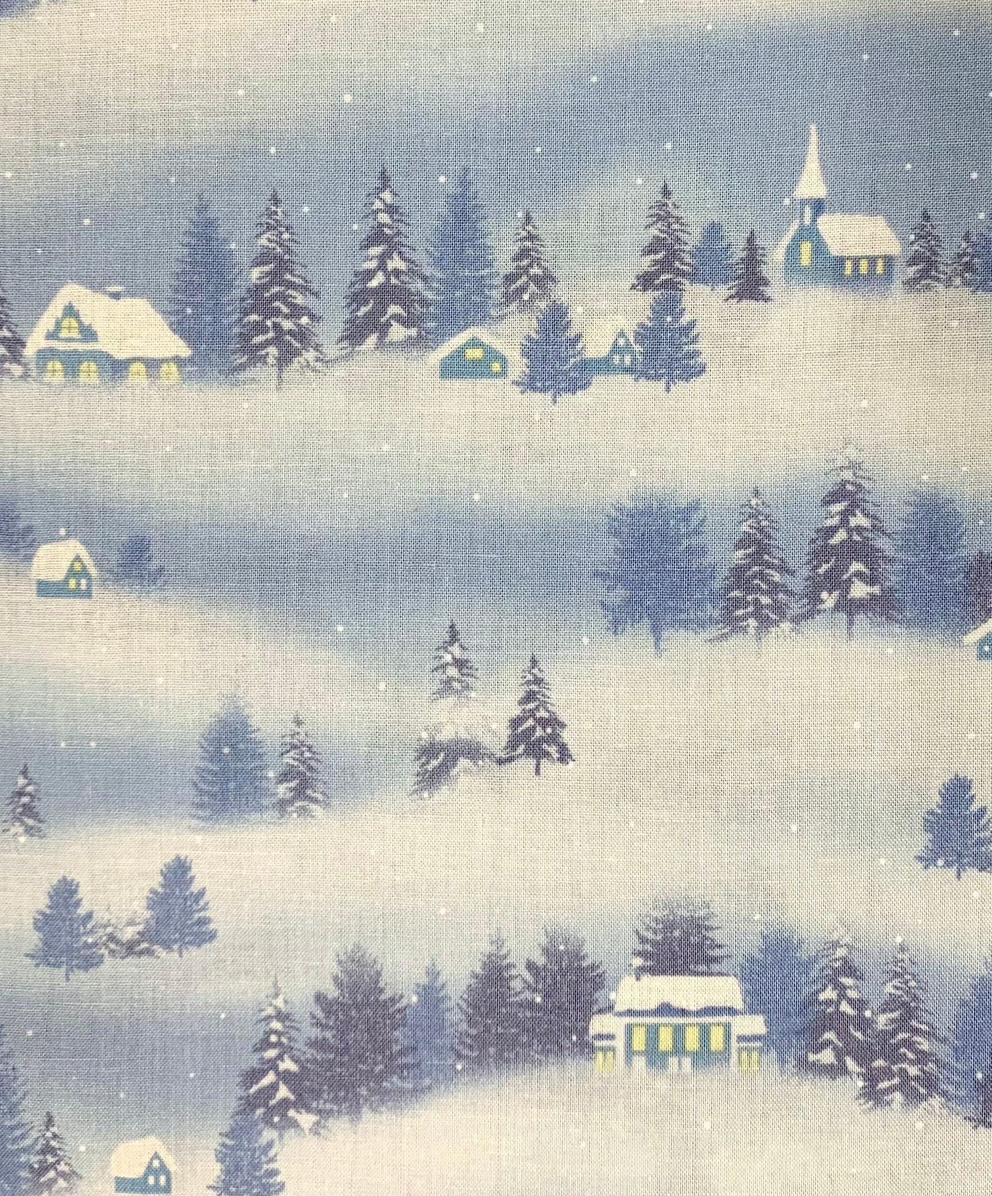 ヨシノのクラフト Handworks Fabric X'mas by Yoko Oodachi Japanese Cotton Fabric