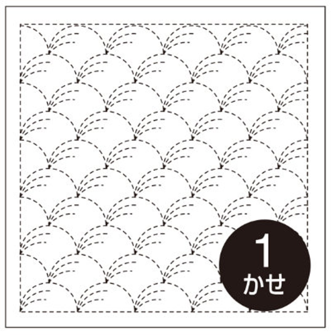 Olympus - #1 Nowaki (wind Blown Grass) Japanese Cotton Sashiko