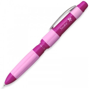 Sewline TRIO fine point Mechanical Pencil 0.9mm black, white, and pink washable for fabrics