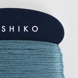 Daruma #205 TEAL BLUE Japanese Cotton SASHIKO thread 40 meter skein 20/4