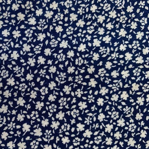 SALE Tiny Floral Sevenberry Japanese cotton poplin fabric 83030-1-1 blue