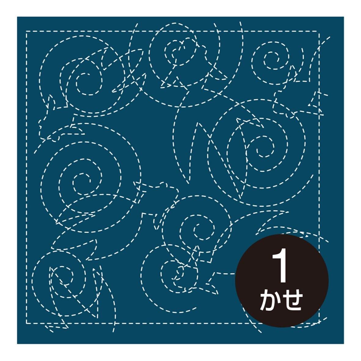 Olympus - #238 Koi Pond Japanese Cotton Sashiko Sampler Cloth