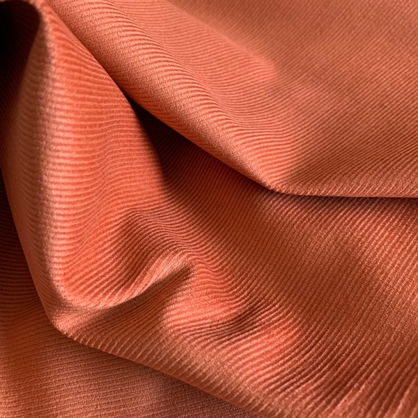 Fine wale corduroy Japanese cotton fabric 70303-3 orange half yard