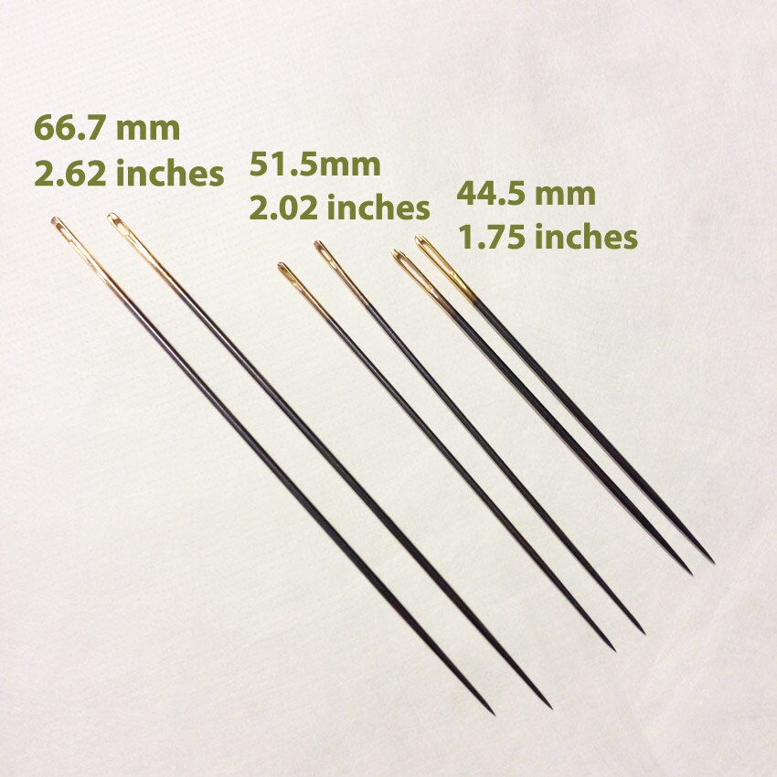 Tulip Sashiko Needles LONG Assortment Two Each of Three Sizes Etsy
