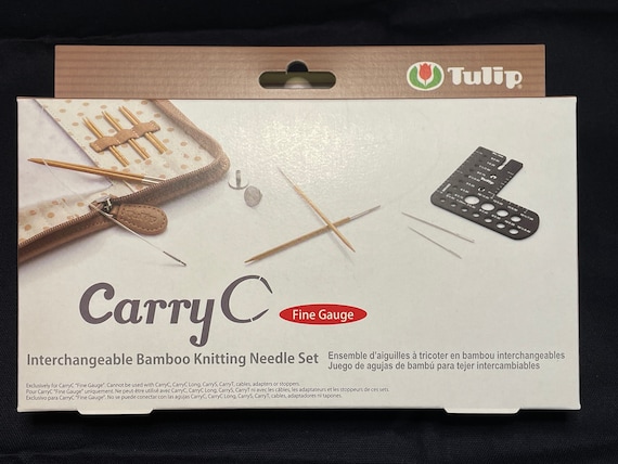 CarryC Interchangeable Bamboo Knitting Needle Set