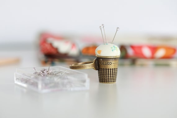 Little House Japanese Pincushion Thimble Ring - Etsy