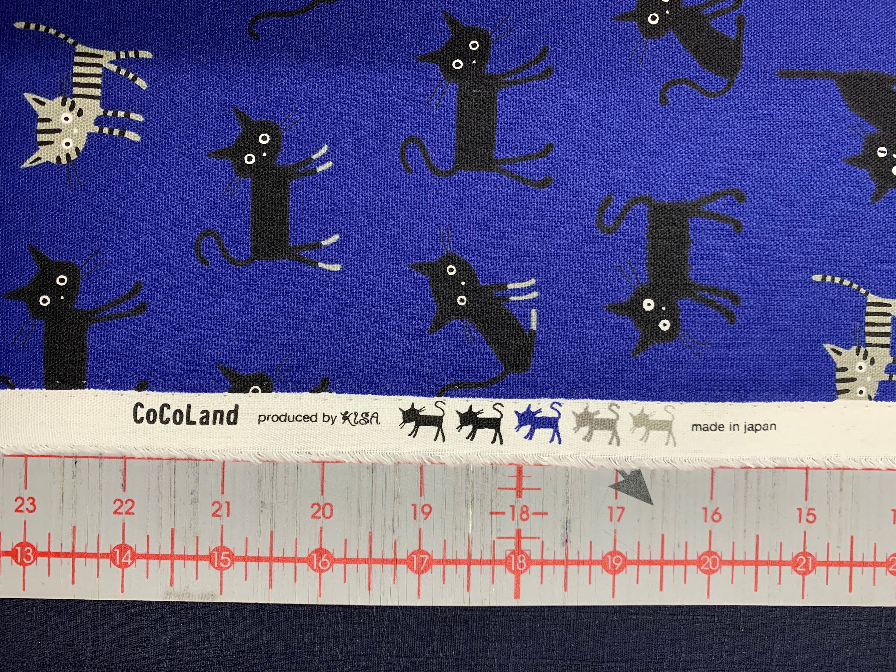 Cocoland Medium Cats Japanese Oxford Cotton Canvas Fabric H Cocoland Medium Cats Japanese Oxford Cotton Canvas Fabric H