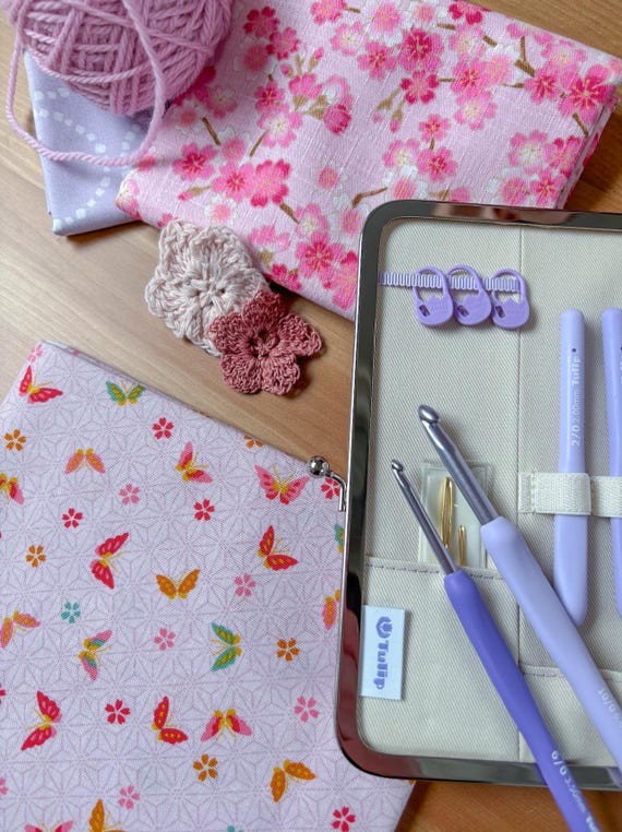 NEW Tulip ETIMO Murasaki Cushion Grip Crochet Set Tem-001e - Etsy