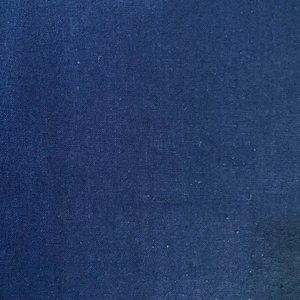 Solid indigo blue Japanese cotton linen fabric H-CL-6001-E