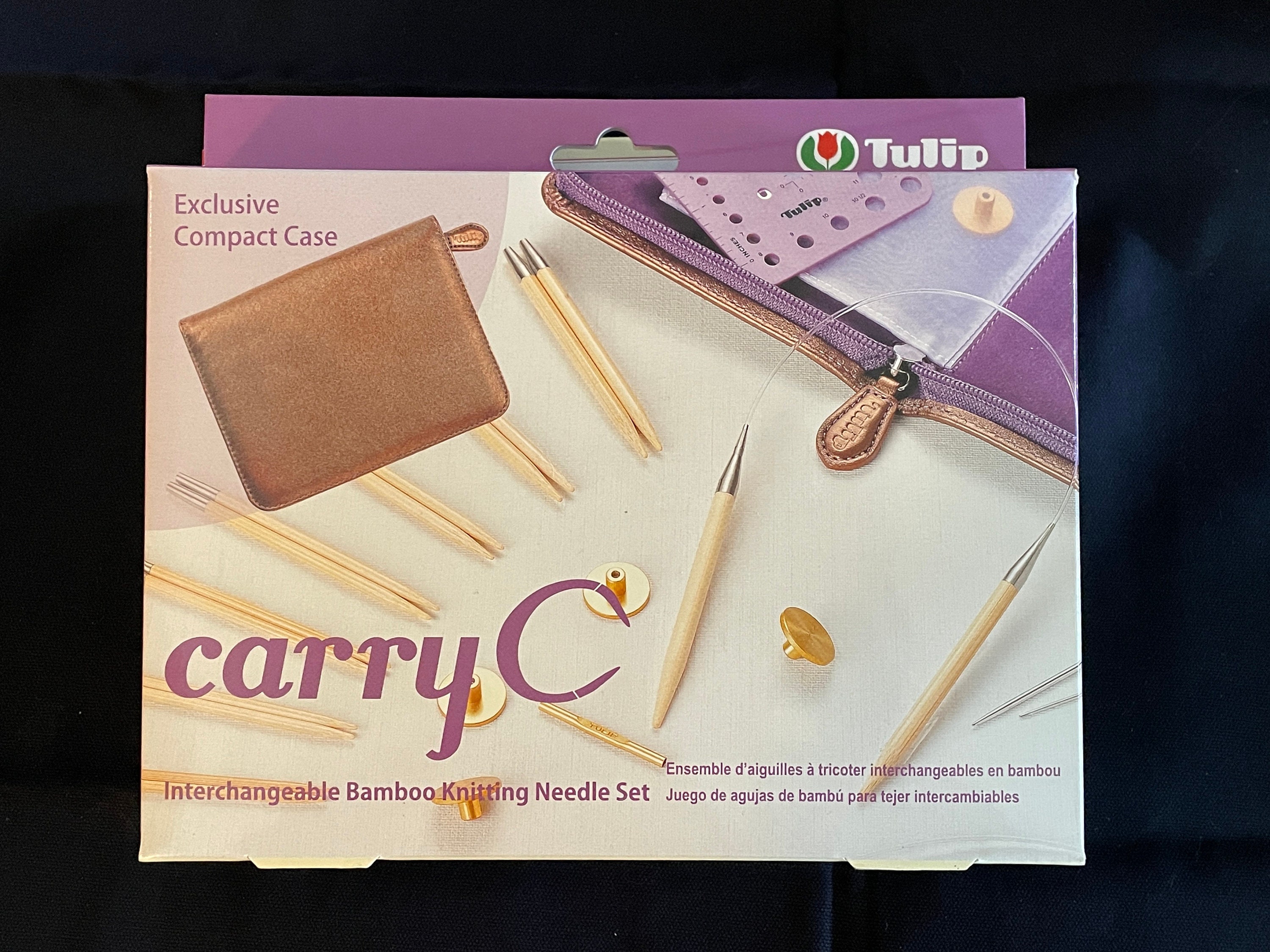 CarryC Interchangeable Bamboo Knitting Needle Set