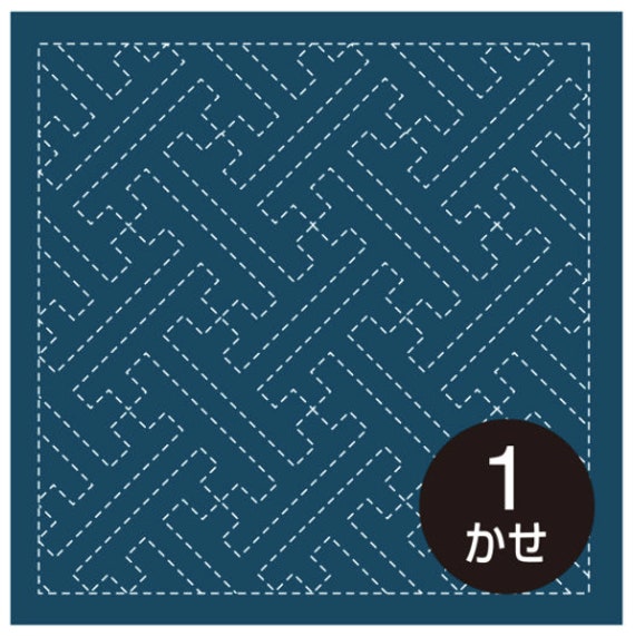Sayagata Pattern Robe Japanese Sayagata