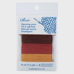 Clover Japanese Darning Yarn 3 Color Assortment #7962 EARTH