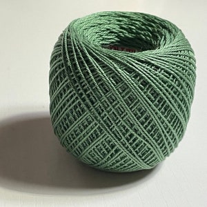 Olympus Thin Japanese Sashiko Thread cotton 80m Ball - Sage Green ST80S-207