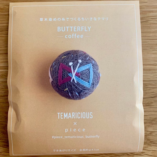 TEMARiCIOUS x piece temari kit Butterfly coffee