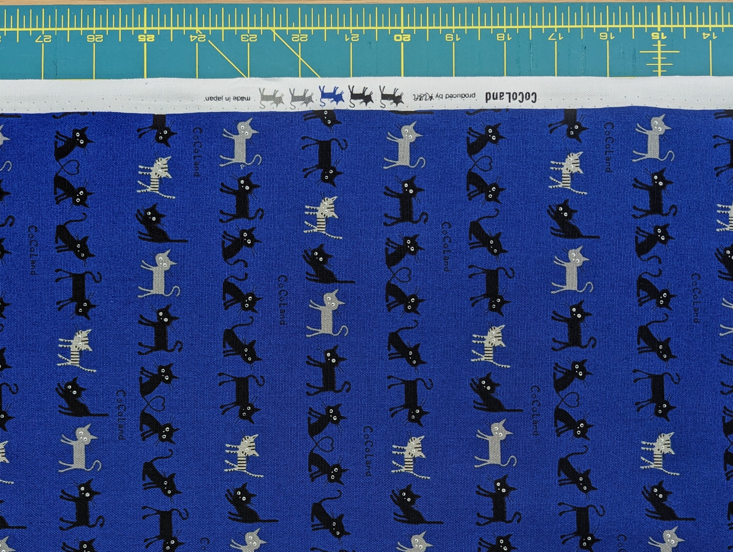 Cocoland Mini Cat Japanese Oxford Cotton Canvas H-CO-10002-1 Cocoland Mini Cat Japanese Oxford Cotton Canvas H-CO-10002-1