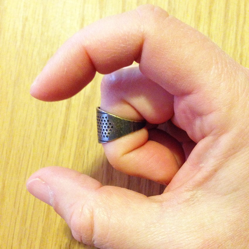 Tulip Japanese Knuckle Ring Thimble Model Sn-008e - Etsy