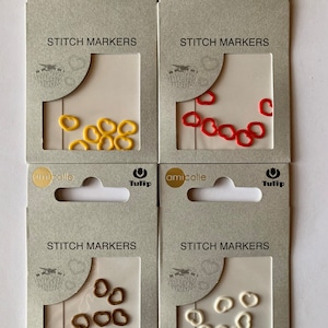 Tulip Heart Stitch Markers Amicolle Knitting Accessories - Small