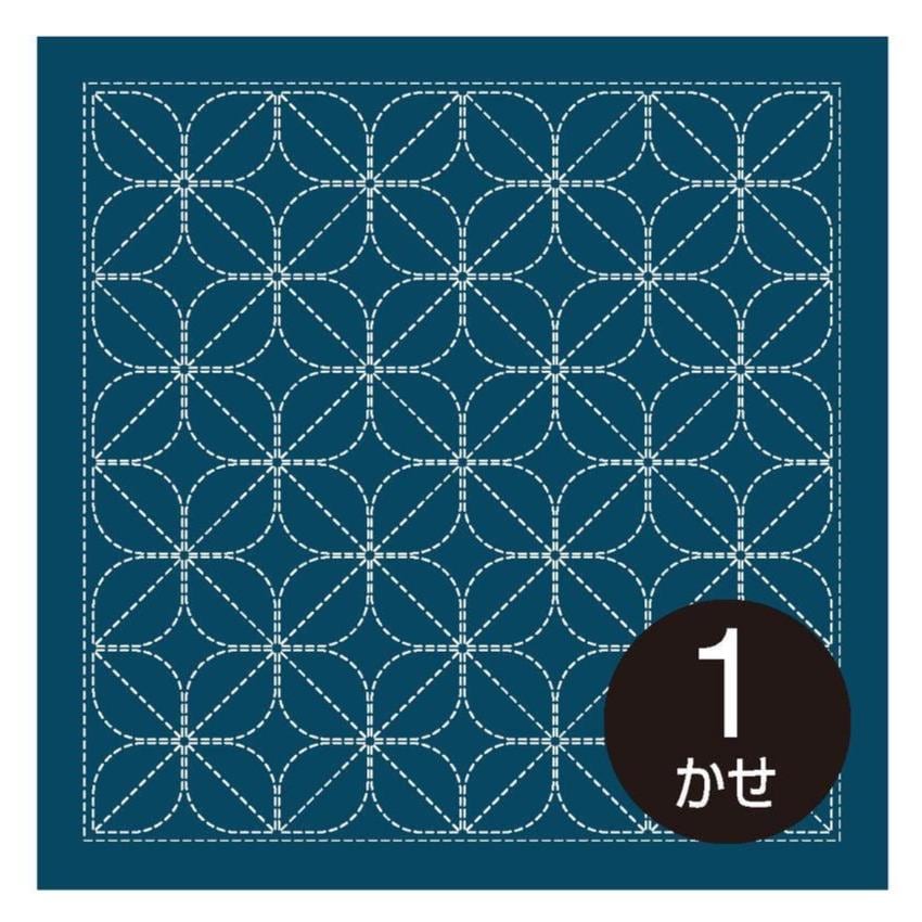 Olympus - #2141 Kamon Nagomi Japanese Cotton Sashiko Sampler Cloth