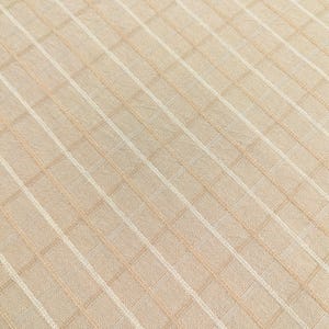 Japanese yarn dyed plaid grid cotton fabric 4547-343 beige