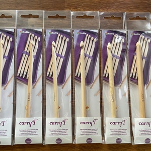 Tulip CarryT Interchangeable Bamboo Tunisian Hook - choose your size!