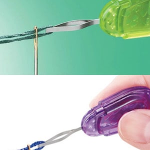 Clover Embroidery Needle Threader 8611 green