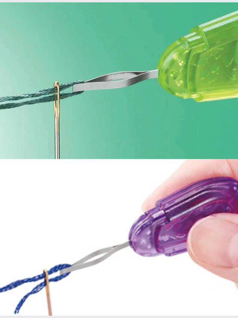 Clover Embroidery Needle Threader 8611 green