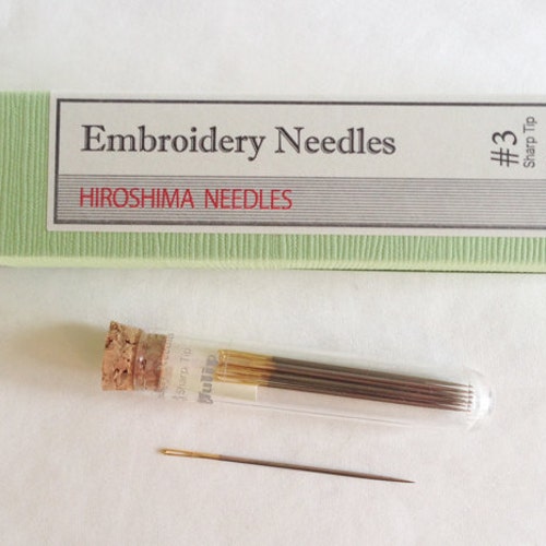 Tulip 9 Embroidery Needles Sharp Tip Thn021e Etsy