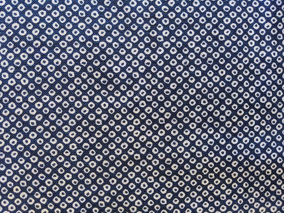 Sevenberry Shibori Dot Japanese Cotton Fabric 88223-25 Navy