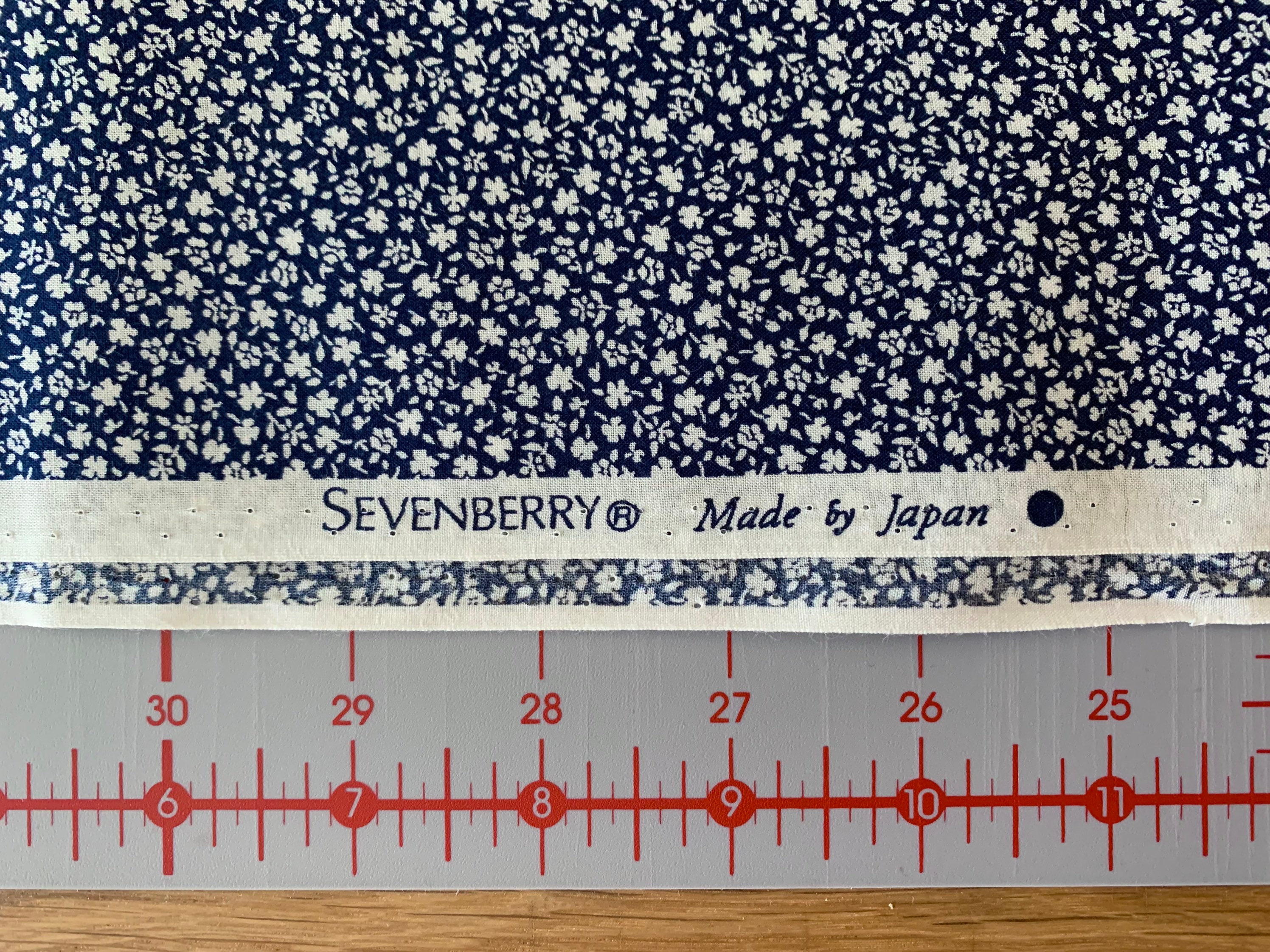 SALE Tiny Floral Sevenberry Japanese Cotton Poplin Fabric