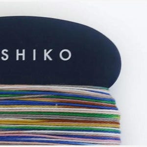 Daruma #502 VARIEGATED Tanabata pastel Japanese Cotton SASHIKO thread 40 meter skein 20/4