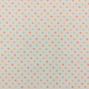 Small Polka Dot Japanese double gauze cotton fabric 83001-1-1 rainbow - half yard