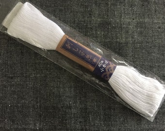 Yokota #1 Japanese Cotton Sashiko thread WHITE 40 meter skein
