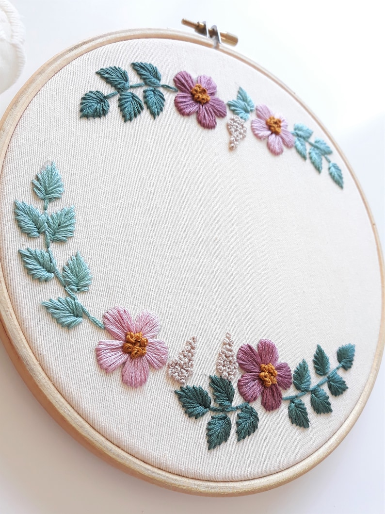 boho ring pillow suitable too for baby names Customizable monograms embroidery hoop for weddings personalized gift