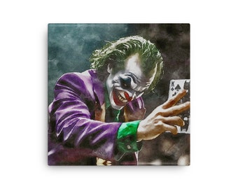 The Joker Thin Canvas Wall Art