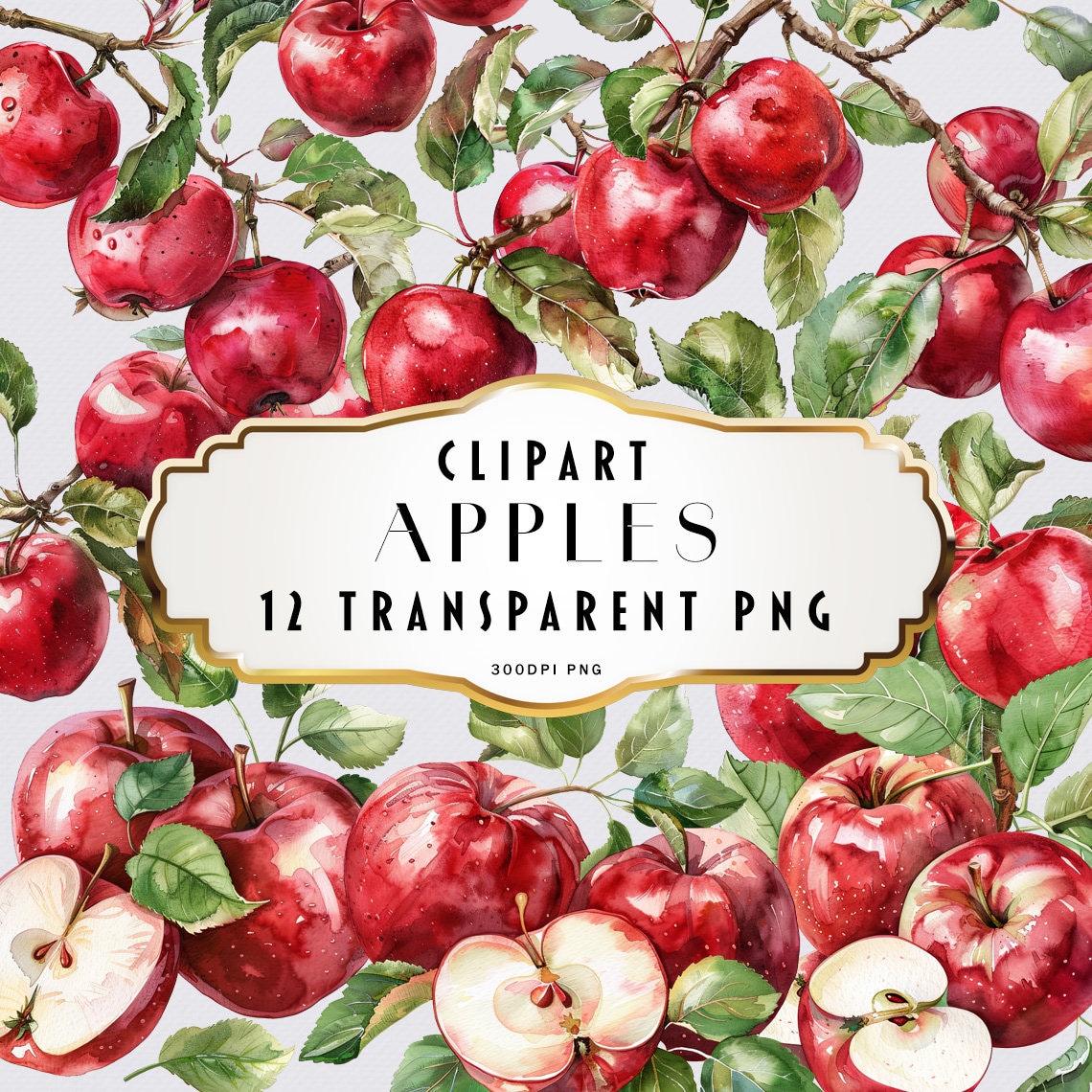 Manzana y flores - Etsy México, image size:1140x1140