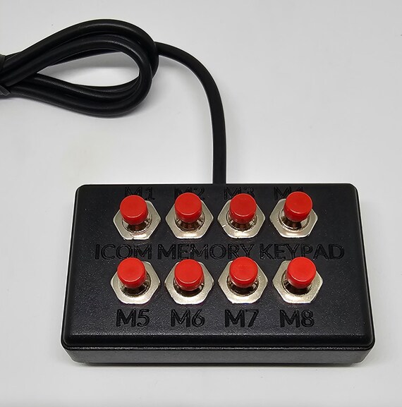 External Memory Keypad (8 Buttons) for ICOM Transceivers - Etsy