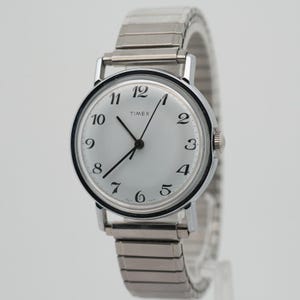 Vintage 1979 Timex TV Case 16mm Women\'s Mechanical Manual Wind Watch Full Resto Vintage 1979 Timex MARLIN (?), mechanical wind w/day date  main image 3