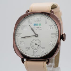 La Mer Collections Gold & Black Chronograph Watch - Clear Band LA MER Gold Band Wristwatches for sale | eBay main image 3