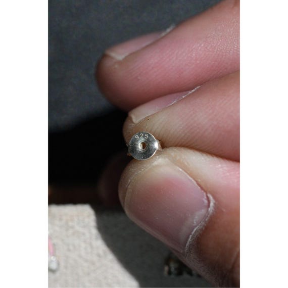 Rainbow Cloud Stud Earrings: Pastel Enamel Sterli… - image 4