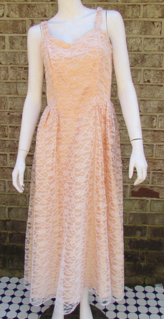 peach dress for wedding