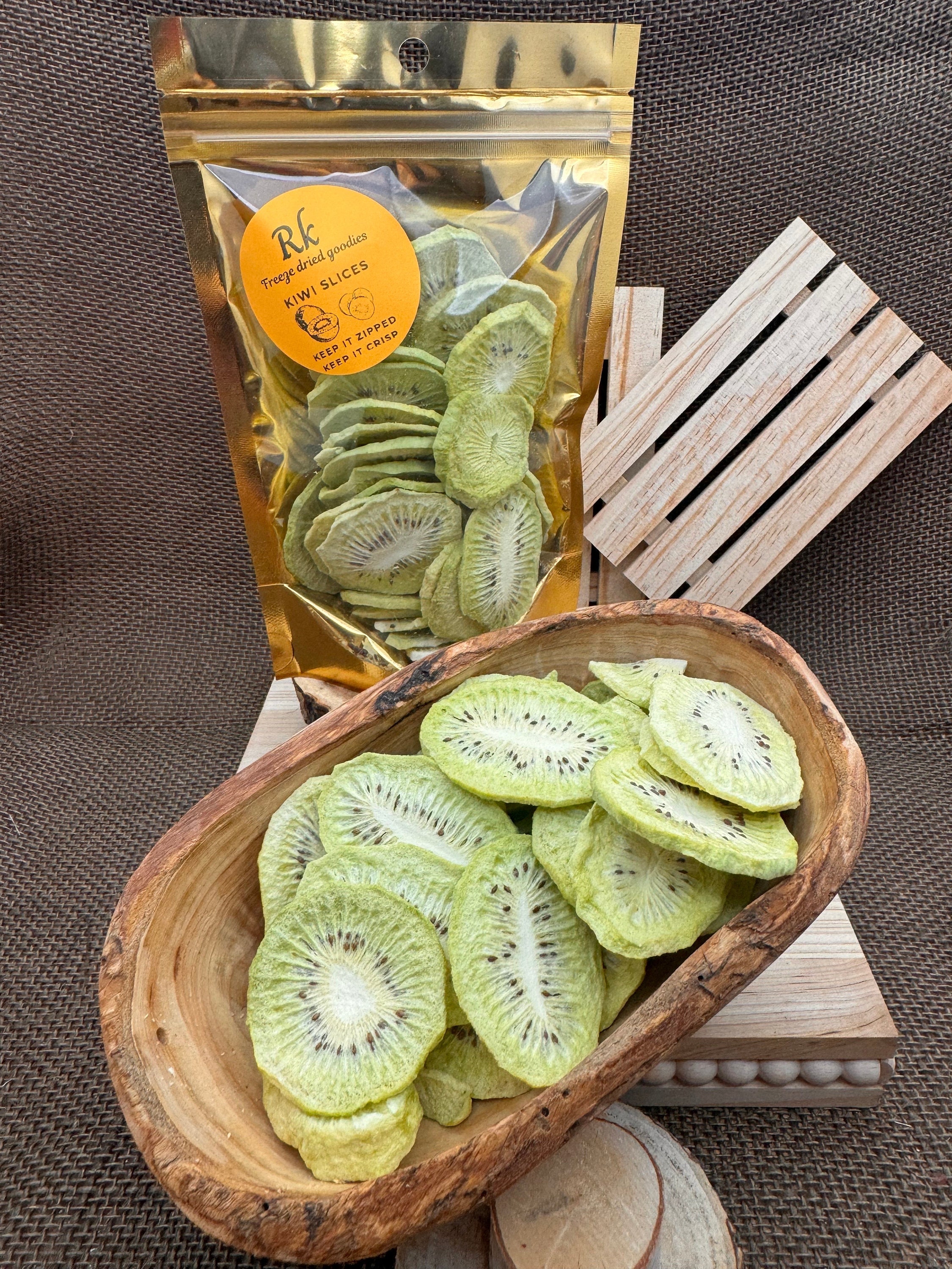 Organic Freeze Dried Green KIWI Healthy Freeze Dried Fruit Snacks
