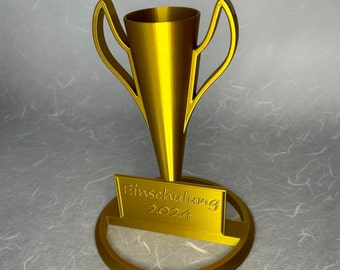 Schultütenständer, 3D, Trophäe, Pokal, Schule, Einschulung, Erinnerung