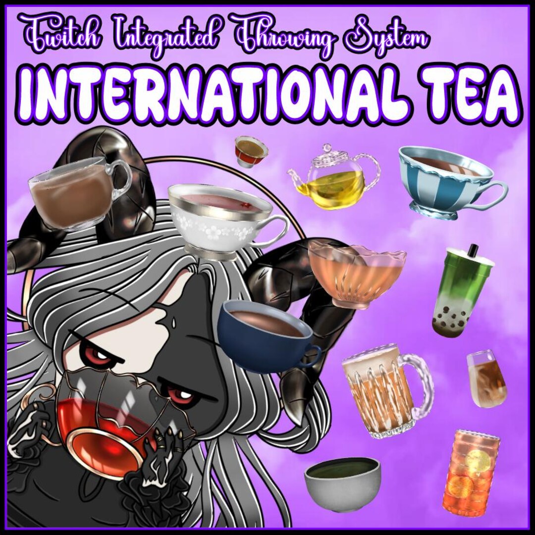 Vtuber Asset - International Tea Throwables - Etsy