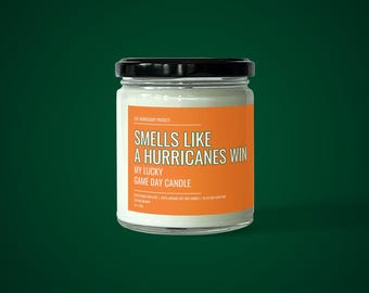 Riecht wie A Hurricanes Win Candle | Das U Miami Fan Geschenk