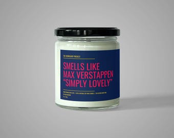 Vela con olor a Max Verstappen / Regalo para un fan de la Fórmula 1
