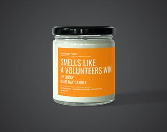 Riecht wie eine Win-Kerze von Volunteers | Tennessee Vols Fan Geschenk | Sojawachs Kerze