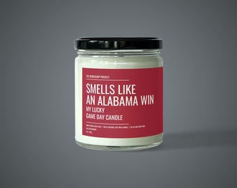 Riecht wie eine Alabama Win Candle | Crimson Tide Fan Geschenk